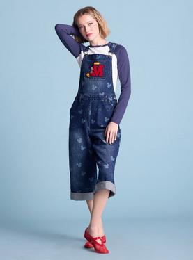 Disney Mickey Mouse Silhouette Allover Print Overalls, , hi-res